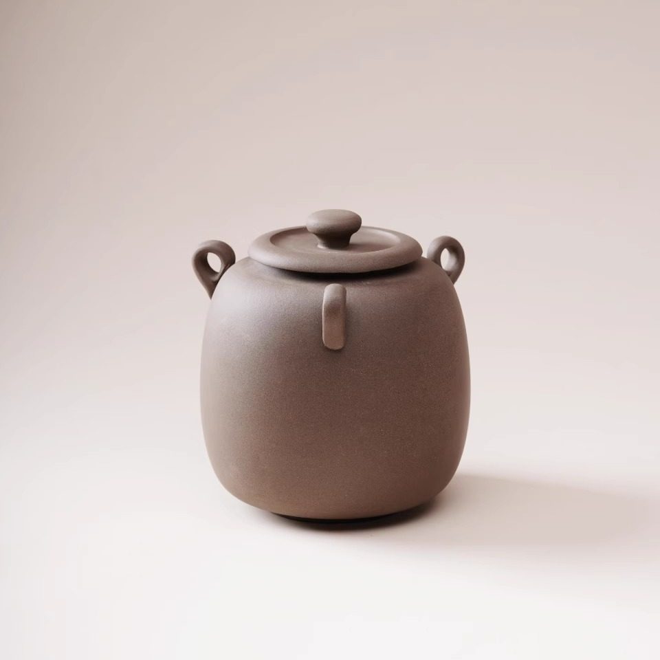 一条新派紫砂【三耳茶罐】原矿清灰泥茶叶罐,餐饮具,茶叶罐,淘宝优惠券,粉丝福利购,淘宝优惠卷