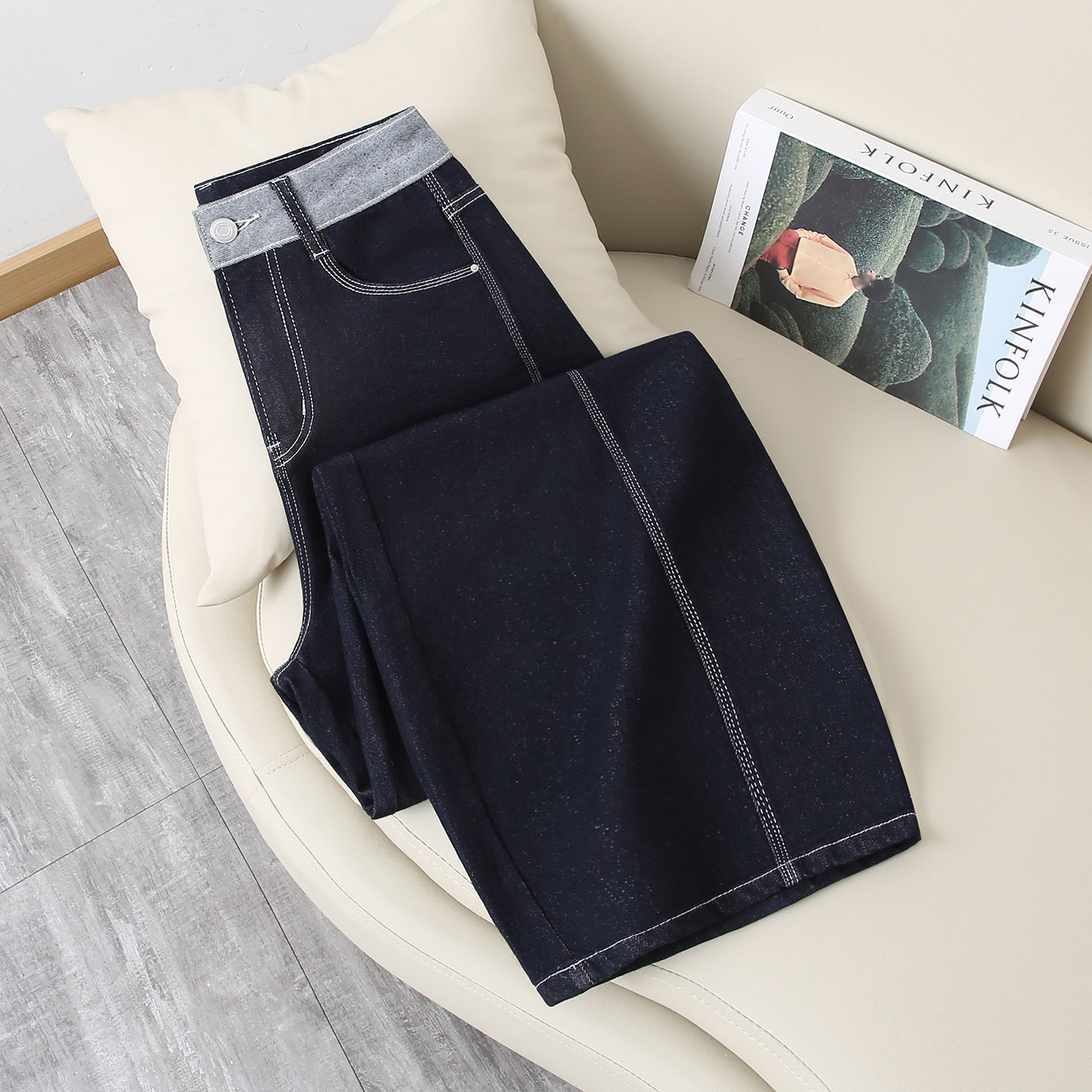 巨好看弯刀裤牛仔裤女春秋冬2026年新款高腰宽松休闲松弛感香蕉裤,女装/女士精品,牛仔裤,淘宝优惠券,粉丝福利购,淘宝优惠卷