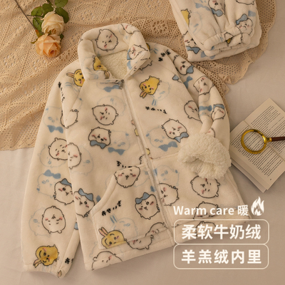 『吉伊卡哇』睡衣女秋冬季卡通