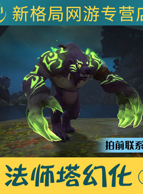 魔兽世界代练邪能熊人全职业法师塔幻化挑战外观熊T御风法典坐骑