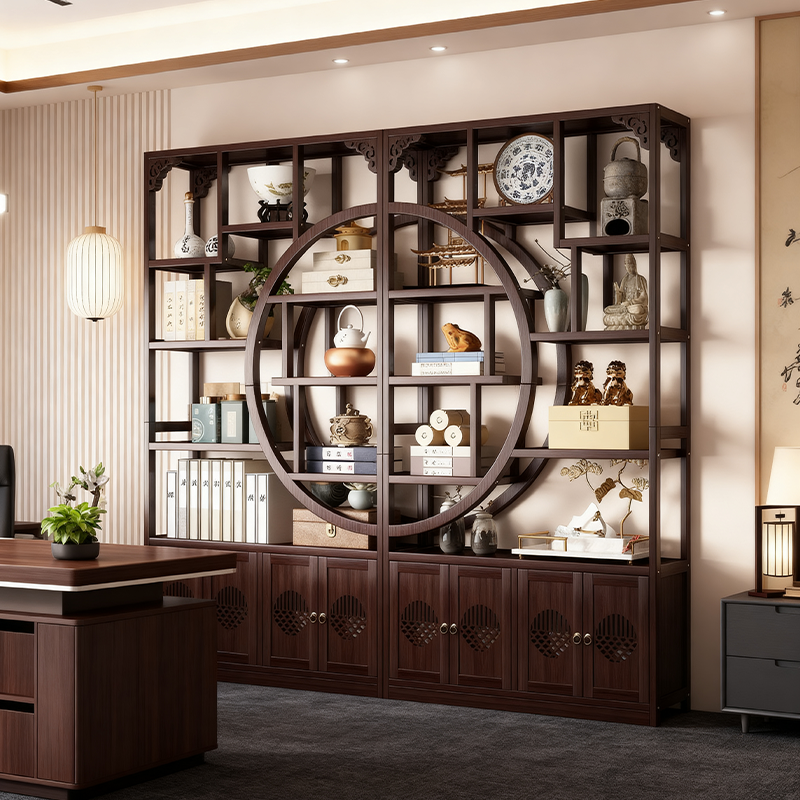 【加厚加固】博古架办公室置物架