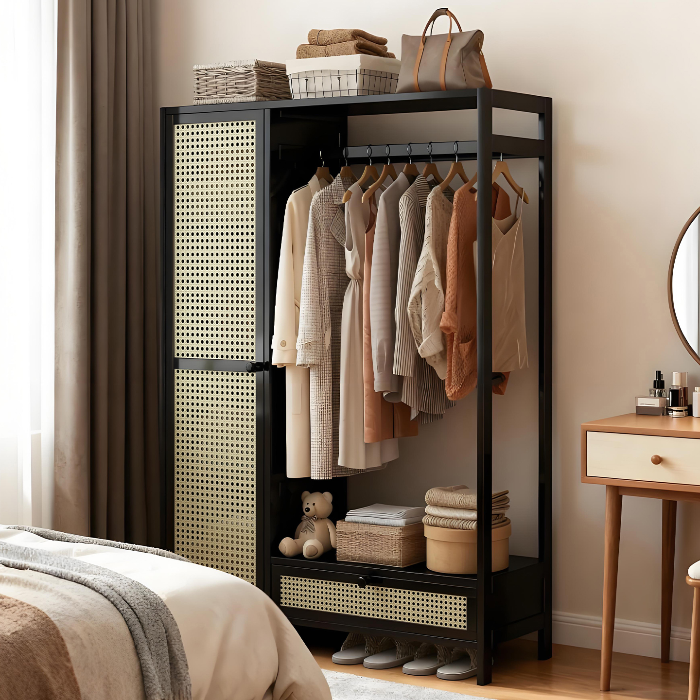 【升级加厚板材】衣柜卧室家用