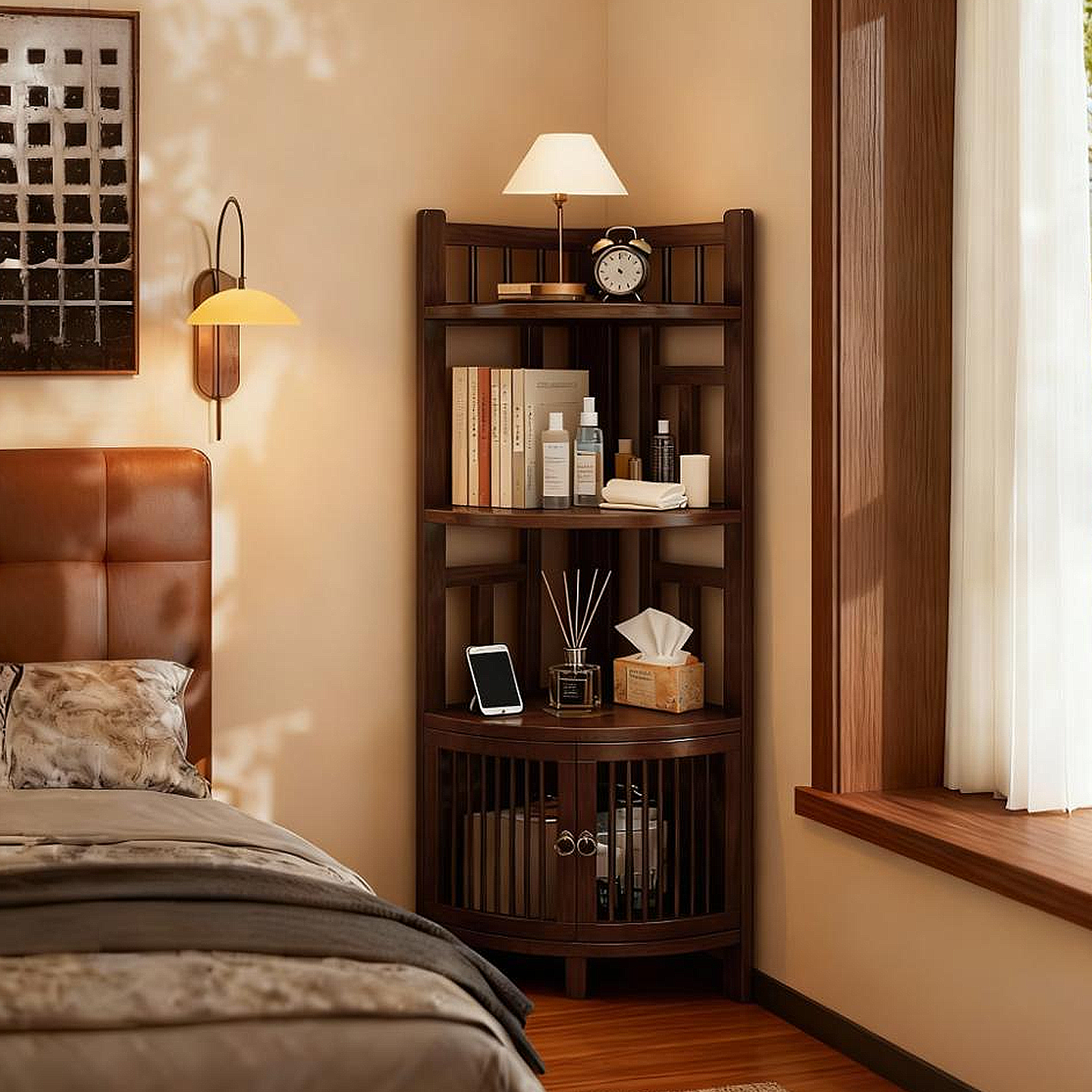 【省空间】中古风床头柜替代品