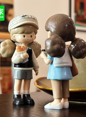 现货molinta城市漫步系列盲盒 爆米花妹妹9代潮玩摆件手办礼物