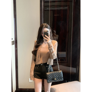 细麻花开衫 2025新秋装 毛衣针织吊带两件套女 松果落衫 JustQin