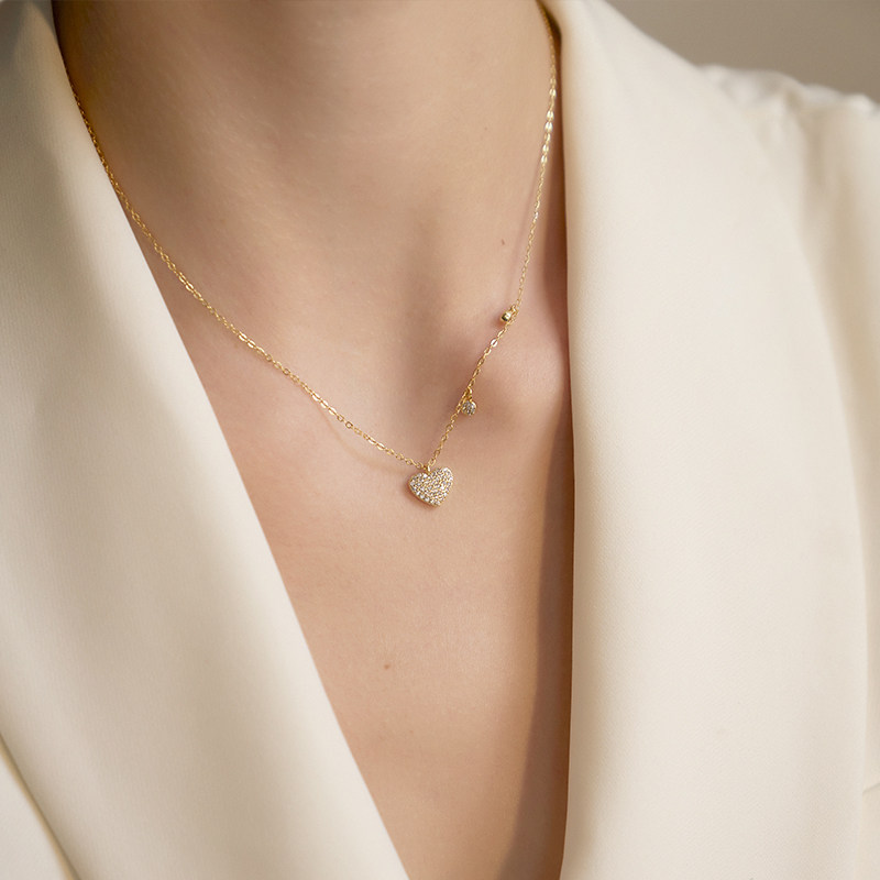 Sterling Silver love Pendant Necklace ins A small minority Sense of design Cold clavicle birthday gift Send his girlfriendin the Accessories/Fashion Jewelry, Necklace  category - from Buy2taobao.com to provide professional Taobao agent buy service