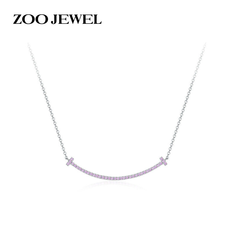 925 Sterling Silver Smiling face Pendant Necklace Transport Smile Simplicity ins Clavicle chain A birthday present Girlfriendin the Accessories/Fashion Jewelry, Necklace  category - from Buy2taobao.com to provide professional Taobao agent buy service