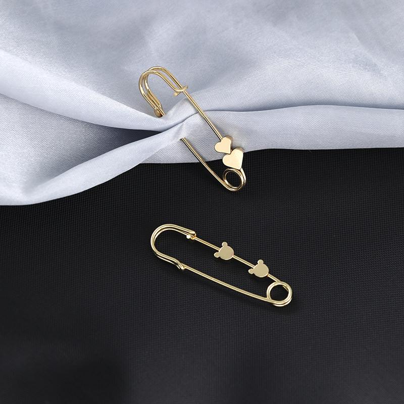 新款高级感防走光别针固定衣服改小神器收裤腰扣子领口胸针配饰女