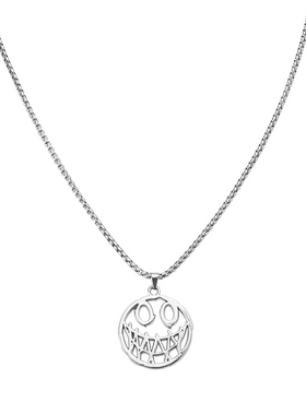 韩版蹦迪百搭恶魔笑脸女潮男项链