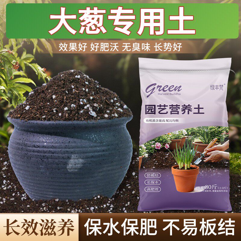 大葱专用盆景土不板结防烂根阳台包邮无菌防徒长球根高温灭菌室内