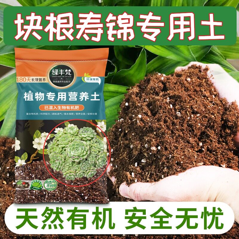块根寿锦适用配方土利于发根养花盆栽土天然改良基质开袋即用多肉