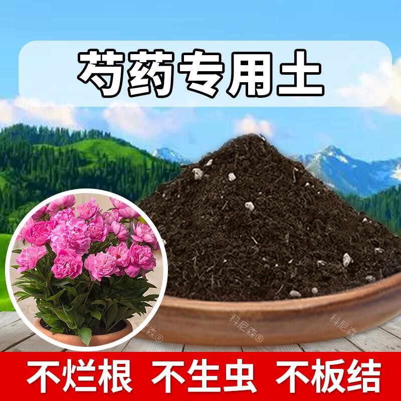 芍药专用土肥料牡丹芍药营养土养花种植土花盆土天然绿植有机泥土