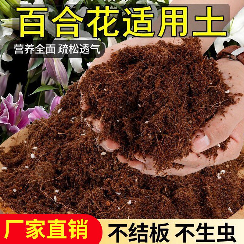 百合专用轻质土防烂根高压嫁接园艺盆栽土有机观花无菌育苗喜酸