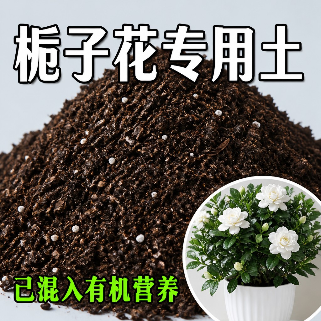 栀子花专用营养土疏松透气不板结盆栽种植土养花通用土壤