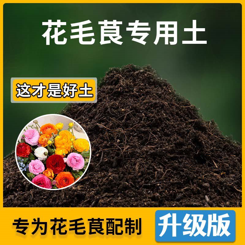 花毛茛专用土花毛茛营养土家用种植土壤家庭盆栽种花养花有机土