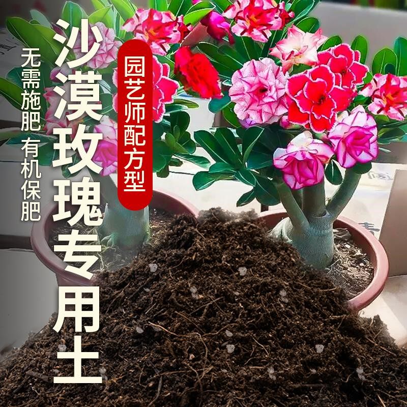 玫瑰专用土沙漠玫瑰花专用营养土壤通用种花养花泥土弱酸性种植土