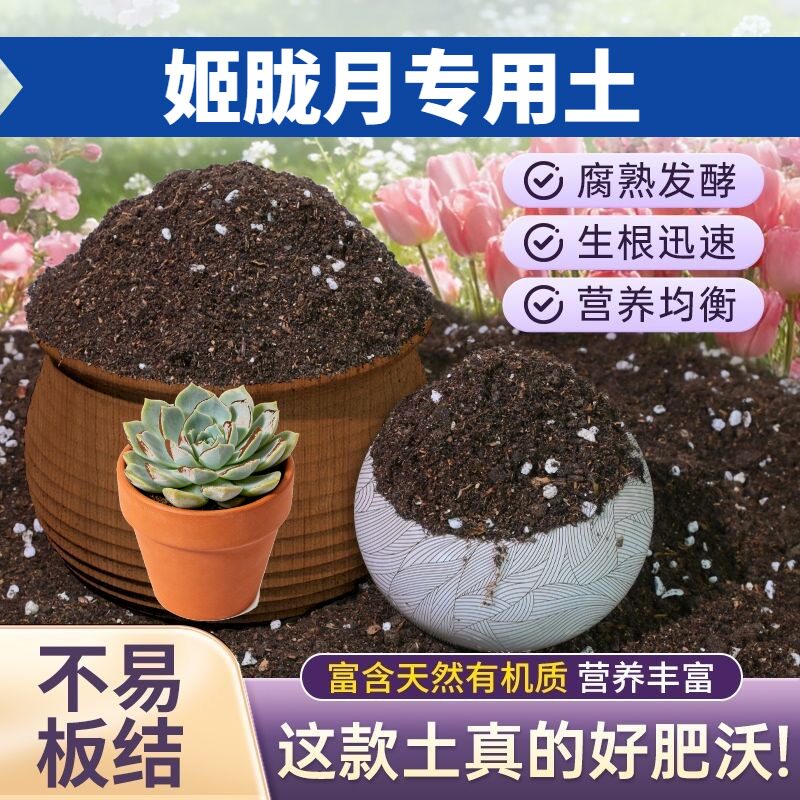 姬胧月专用种植土保水锁肥室内包邮精选壮根喜酸防徒长阳台扦插