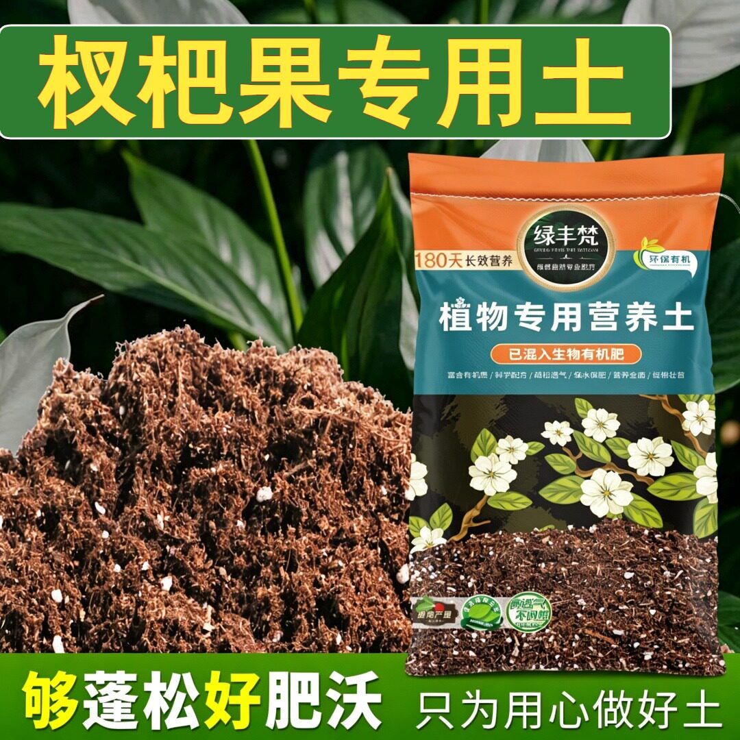 杈杷果适用轻质土无尘处理家用营养土无杂草籽留存肥力家用装观叶