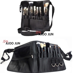 化妆师专业跟妆补妆小皮艺腰包ins美妆化妆刷便携收纳包ajoojun