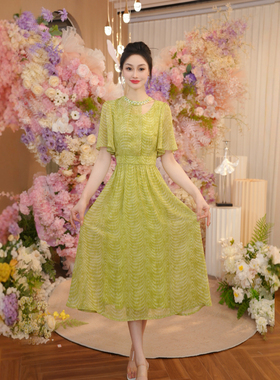 法式巨好看的夏装连衣裙女收腰2025新款简单大方的裙子OHDRI05136