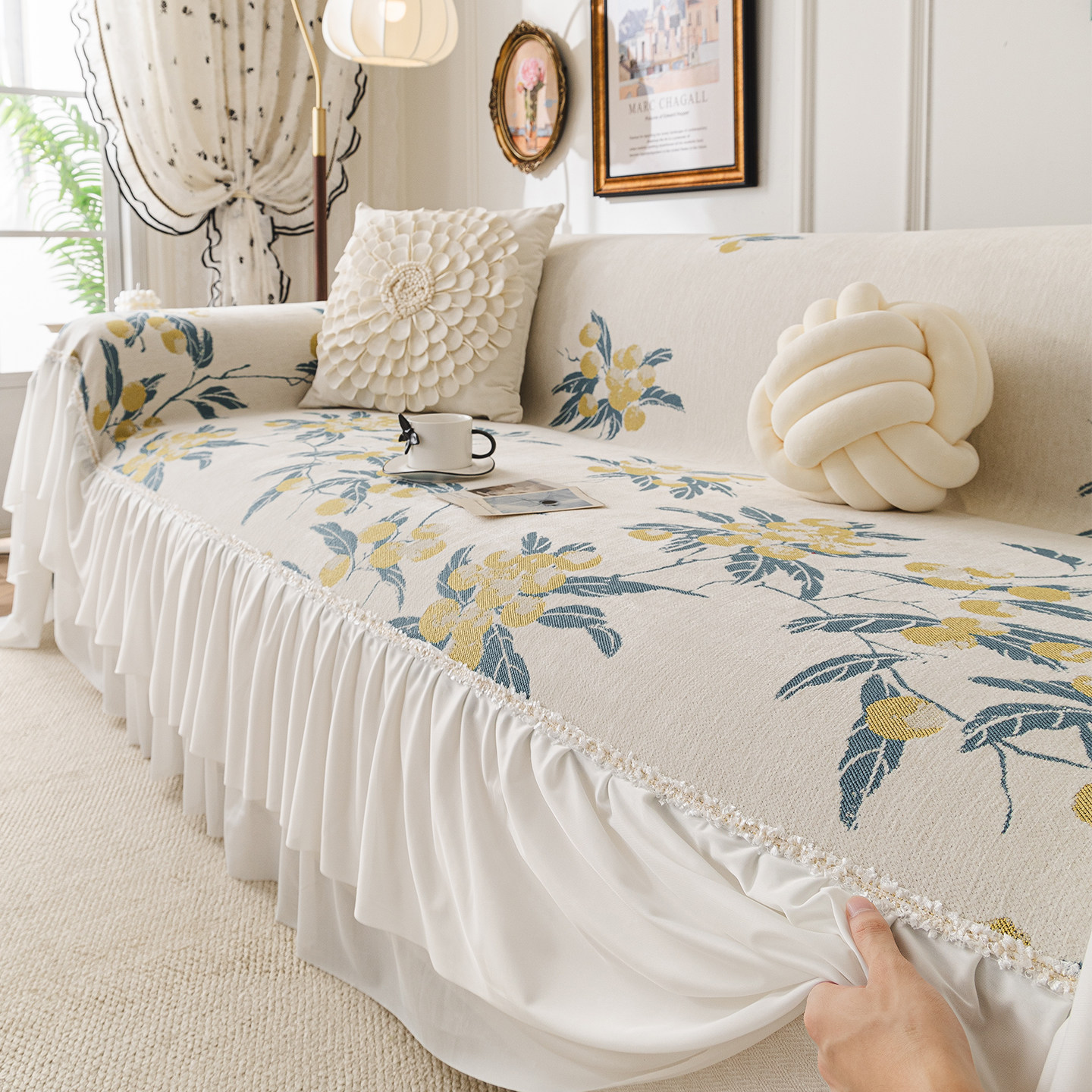 ins风 高级感沙发盖布四季通用一片式全盖防滑沙发巾沙发套罩坐垫,居家布艺,沙发套,淘宝优惠券,粉丝福利购,淘宝优惠卷