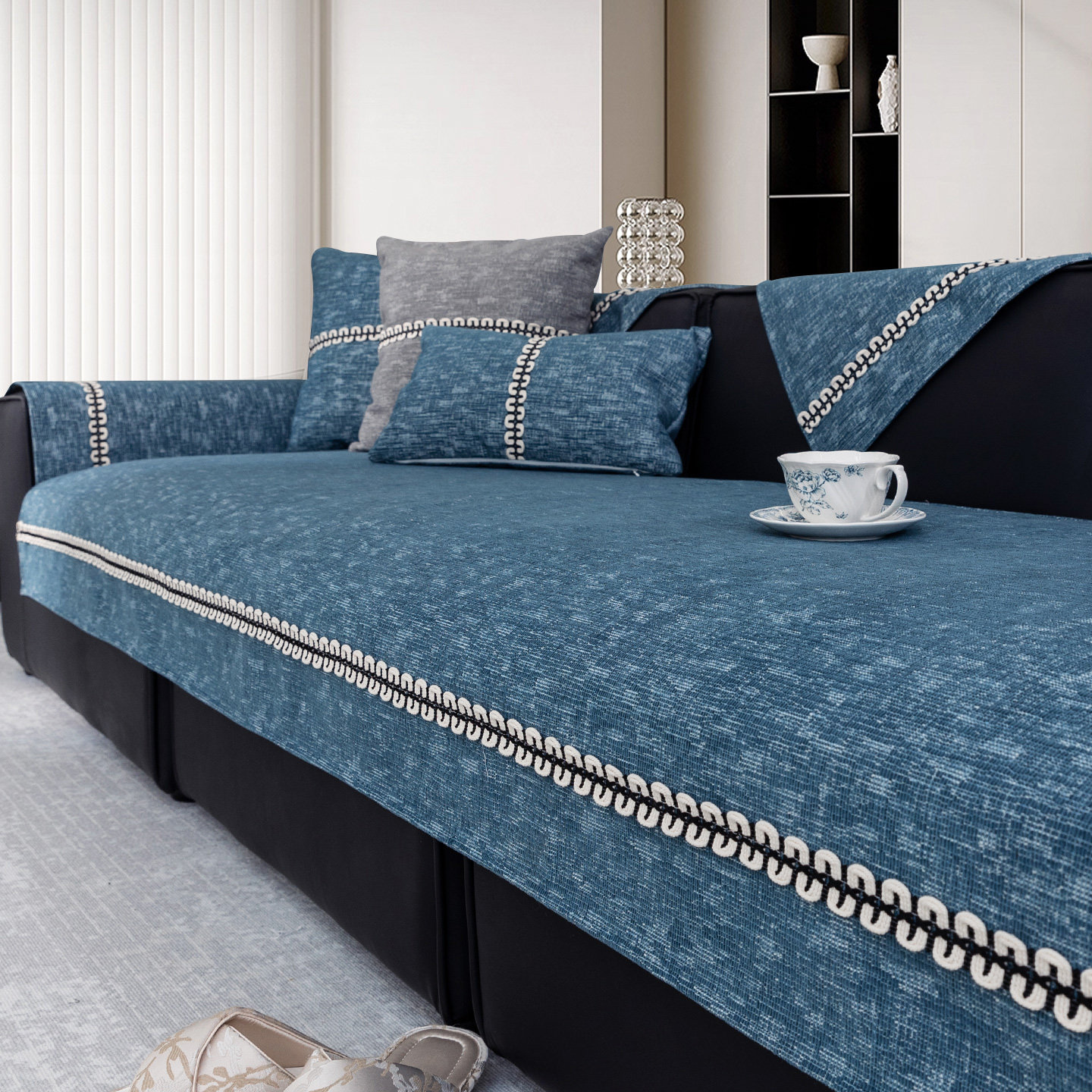 2025新款轻奢风沙发垫四季通用固定防滑简约高级感沙发盖布套罩巾,居家布艺,沙发垫,淘宝优惠券,粉丝福利购,淘宝优惠卷