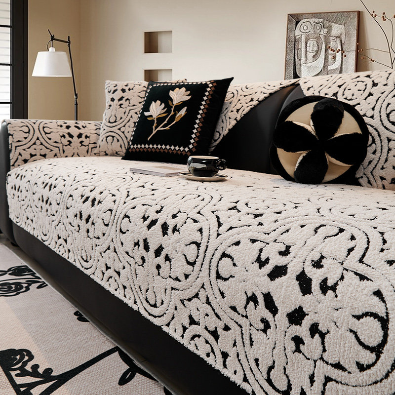 中式复古沙发垫坐垫防滑沙发巾四季通用半边绒耐磨沙发套罩盖布巾,居家布艺,沙发垫,淘宝优惠券,粉丝福利购,淘宝优惠卷