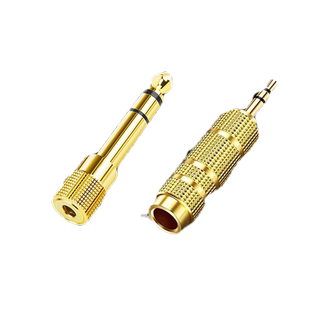 6.5转3.5mm转接头音响吉他音频线插头电子琴话筒耳机母头转换器公3.5转6.5公转母6.35母转公麦克风接口大转小