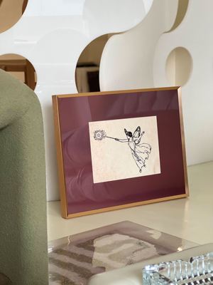 noneart 复古美式现代简约可爱插画儿童挂画房卧室客厅装饰画