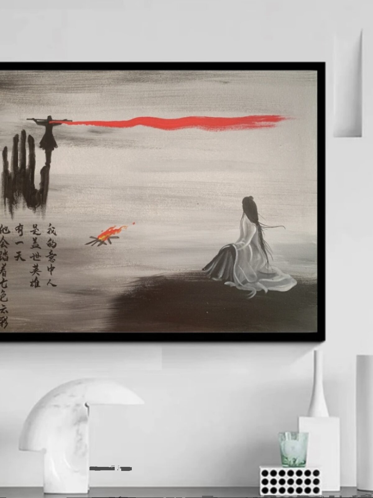 情满大话西游五指山画紫霞仙子至尊宝画孙悟空画壁画客厅装饰画