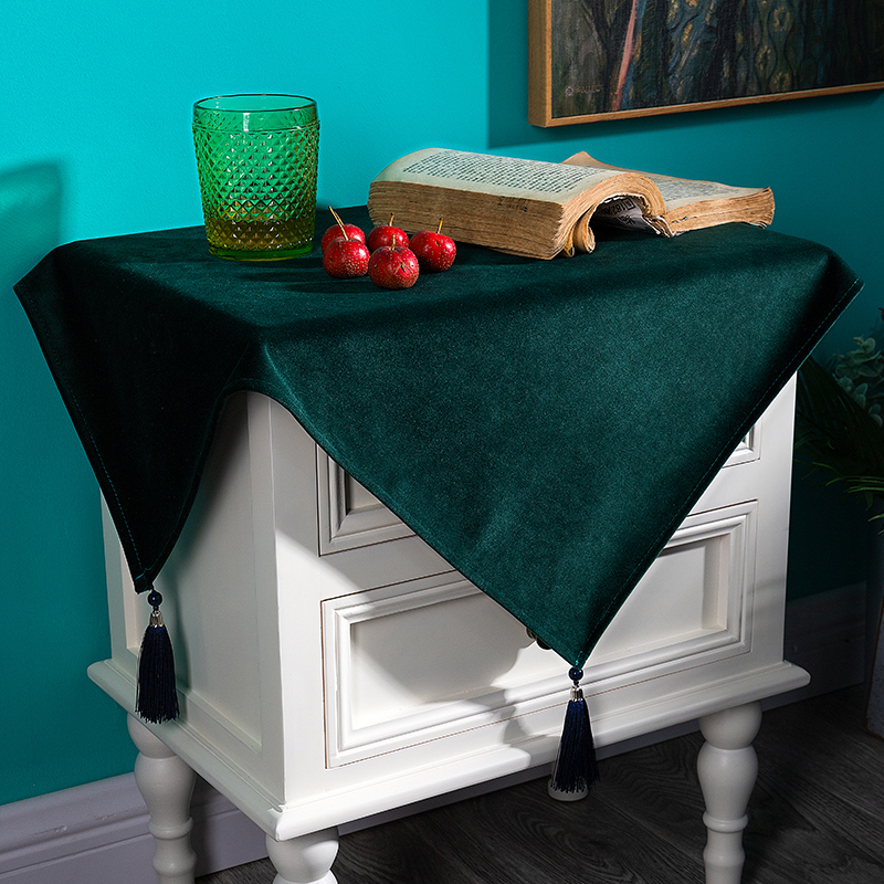 床头柜盖巾北欧盖布电视机打印机