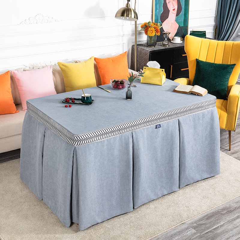 定制北欧烤火罩格子加厚正方形