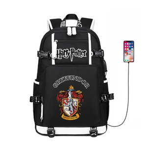 哈利波特书包魔法学院双肩包男美式复古校园高中大学生大容量背包