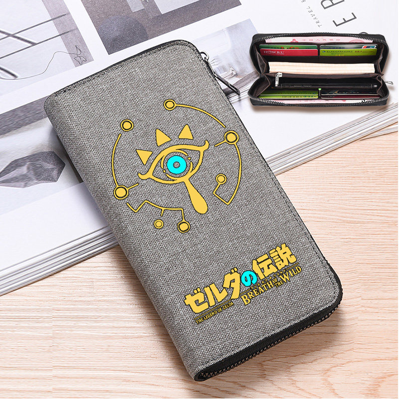 塞尔达传说王国之泪周边旷野之息林克同人个性钱包长款带卡位帆布,箱包皮具/热销女包/男包,钱包,淘宝优惠券,粉丝福利购,淘宝优惠卷