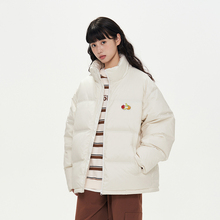 conklab 水果三兄弟羽绒服男冬季国潮短款加厚情侣保暖面包服外套