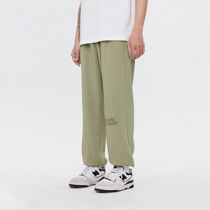 CONKLAB字母印花纯棉束脚卫裤男夏季潮牌情侣宽松休闲运动长裤子