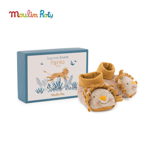 法国moulinroty儿童玩偶学步软鞋