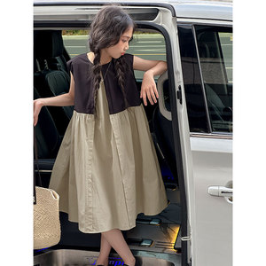 PAUL童装 韩国女童连衣裙2026夏季新款儿童裙子A字裙洋气背心裙