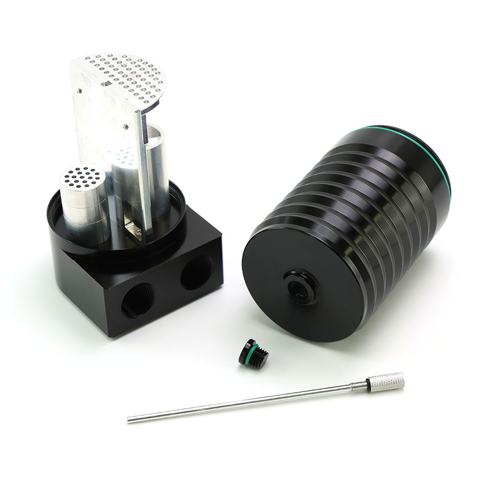 汽油柴油车通用旋涡式过滤油气分离器回收壶改装铝合金机油透气壶