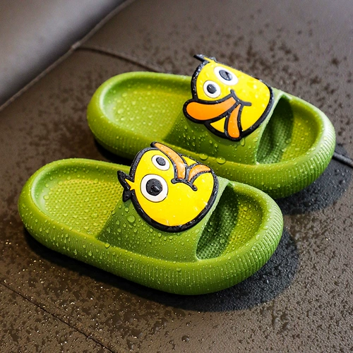 Детские слайдеры, мультяшные нескользящие тапочки на платформе, популярно в интернете, мягкая подошва