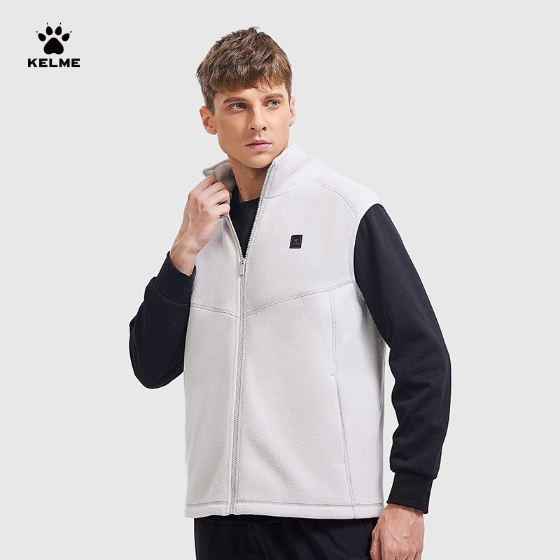 KELME卡尔美双面摇粒抓绒马甲