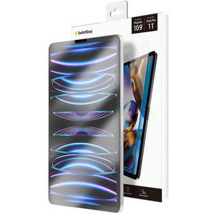 switcheasy适用2022款ipadpro 11寸12.9防摔高清钢化膜10.9寸air4/5防指纹抗蓝光10.2贴膜mini6保护贴屏覆盖