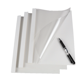 热熔封套胶装机塑料封皮透明封面合同a4胶装pvc热熔胶片装订机专用耗材热熔胶套标书封套封面封皮加厚10个/包