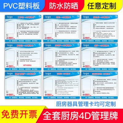 卫生检查厨房管理印之优PVC