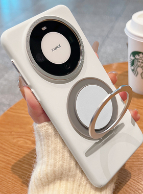 适用华为mate60pro旋转支架手机壳磁吸mate70手机壳40RS保时捷设计高级感meta30新款p60保护套高端全包男外壳