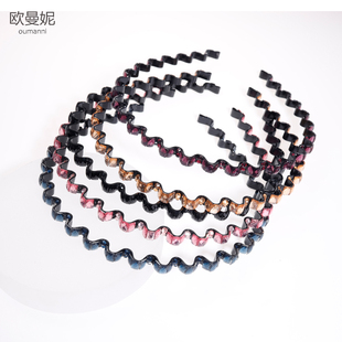 洗脸波浪头箍高颅顶金属头饰铁发卡发箍女款 高端 外出百搭2025新款