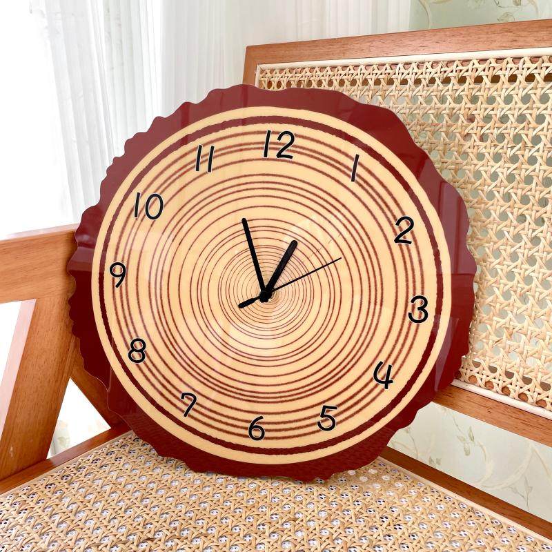 年轮卡通创意个性装饰挂墙钟表客厅幼儿园儿童房静音挂钟可爱时钟