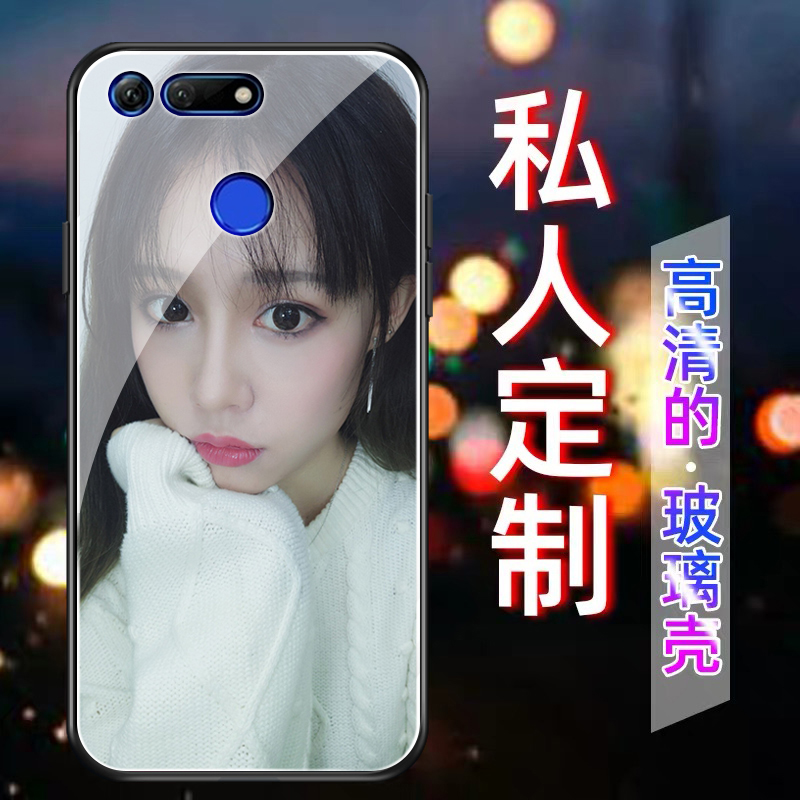 华为荣耀v20手机壳来图定制玻璃v30全包por磨砂软壳全包防摔保护外壳男新品照片diy个性创意女v20网红限量版