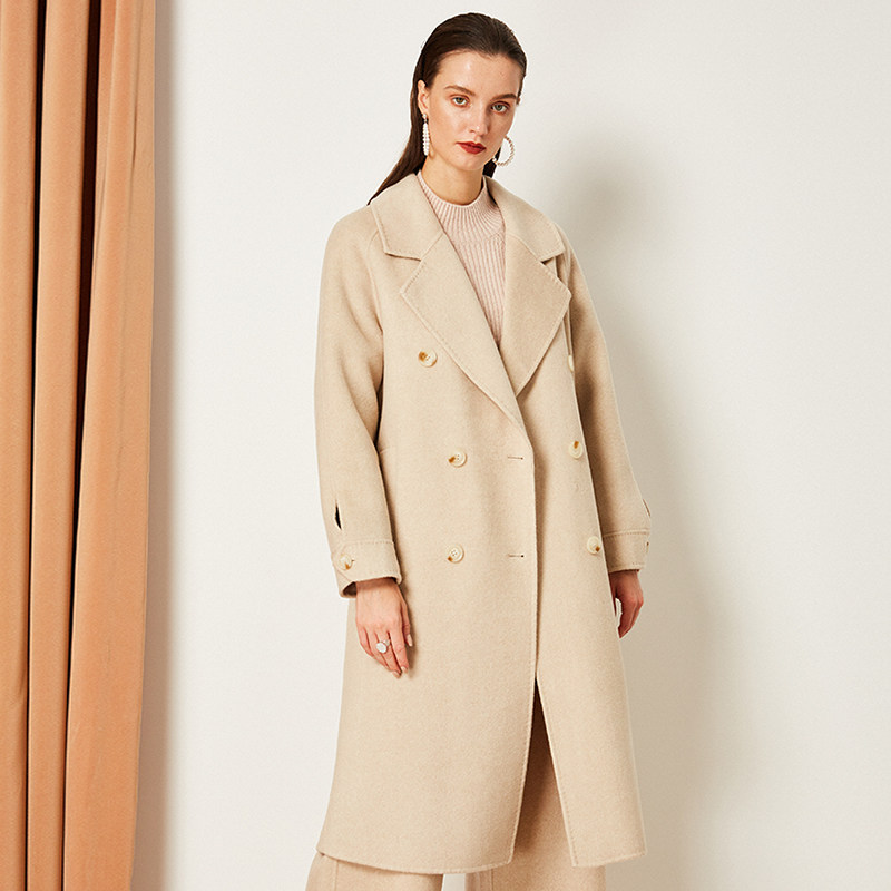 Sale Hepburn Wind woolen overcoat Mid length version Autumn and winter Easy Large customized Two-sided Cashmere coatin the Women's clothing/Boutique , Woolen jacket  category - from Buy2taobao.com to provide professional Taobao agent buy service