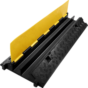 电线防碾压保护橡胶减速带线槽拖线板电动车充电线保护胶套一米价